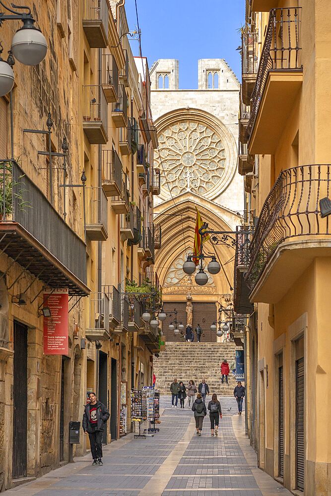 metropolitan and primatial cathedral basilica of Santa Tecla, cathedral,, Tarragona, Catalonia, Spain