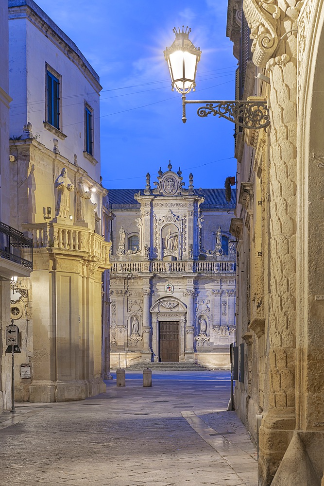 Lecce Cathedral, Cathedral of Maria Santissima Assunta and Sant'Oronzo, Lecce, Salento, Apulia, Italy