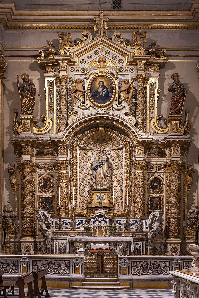 Lecce Cathedral, Cathedral of Maria Santissima Assunta and Sant'Oronzo, Lecce, Salento, Apulia, Italy