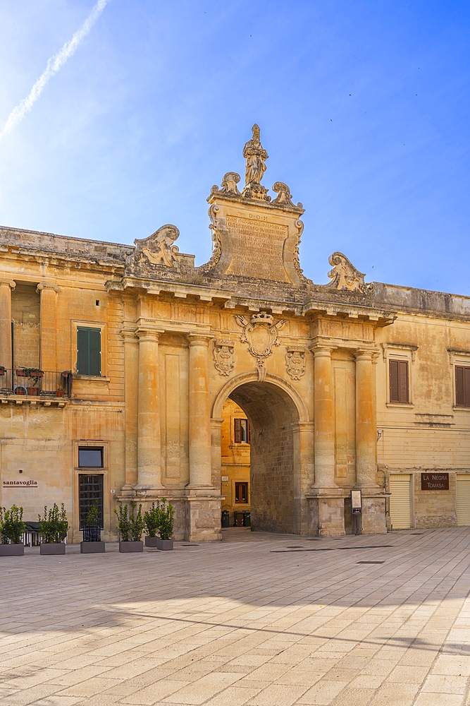 Porta San Biagio, San Biagio gate, Lecce, Salento, Apulia, Italy