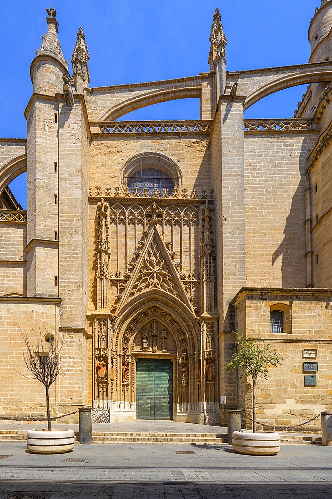 Seville Cathedral, Cathedral of Santa Maria de la Sede of Seville, former ancient Almohad mosque, Seville, Andalusia, Spain