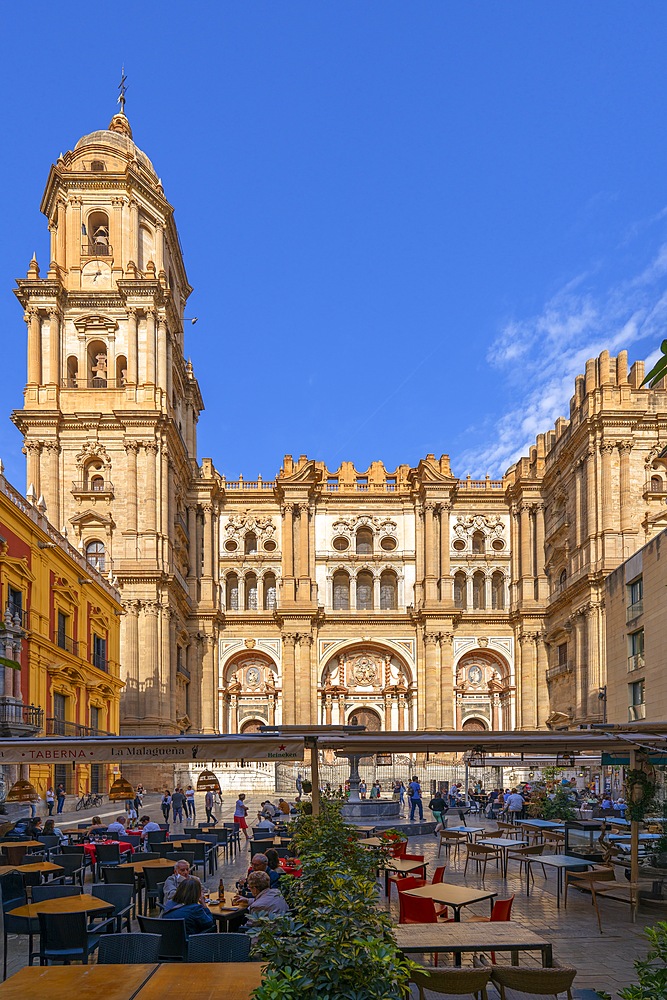 Episcopal Palace, Bishop's Palace, Plaza del Obispo, Bishop's Square, Cathedral of MAlaga, Malaga, Andalusia, Spain