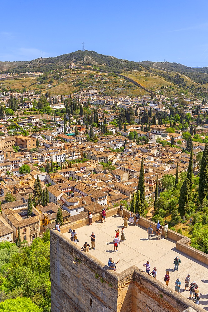 Alcazaba, Alhambra, Granada, Andalusia, Spain, Islamic architecture, Mudejar architecture, UNESCO, World Heritage Site