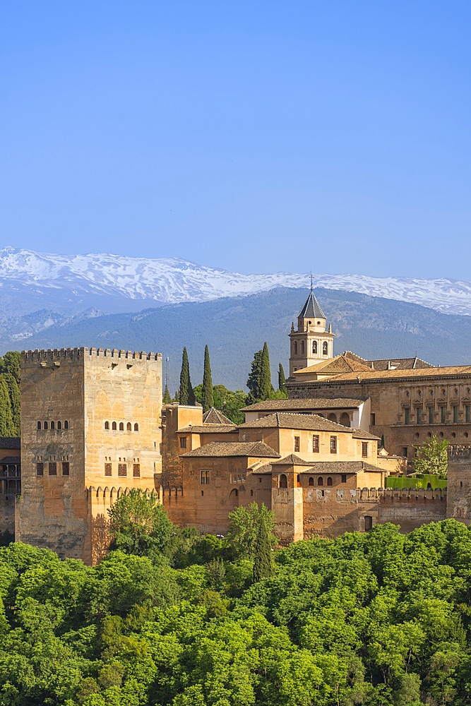 Mirador de San Nicolas, World Heritage Site, UNESCO, Alhambra, Granada, Andalusia, Spain, Islamic architecture, Mudejar architecture