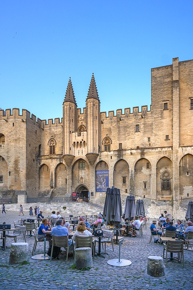 Palace of the Popes, Avignon, Provence-Alpes-Côte d'Azur, Grand Avignon, Rhone Valley, France, World Heritage Site, UNESCO