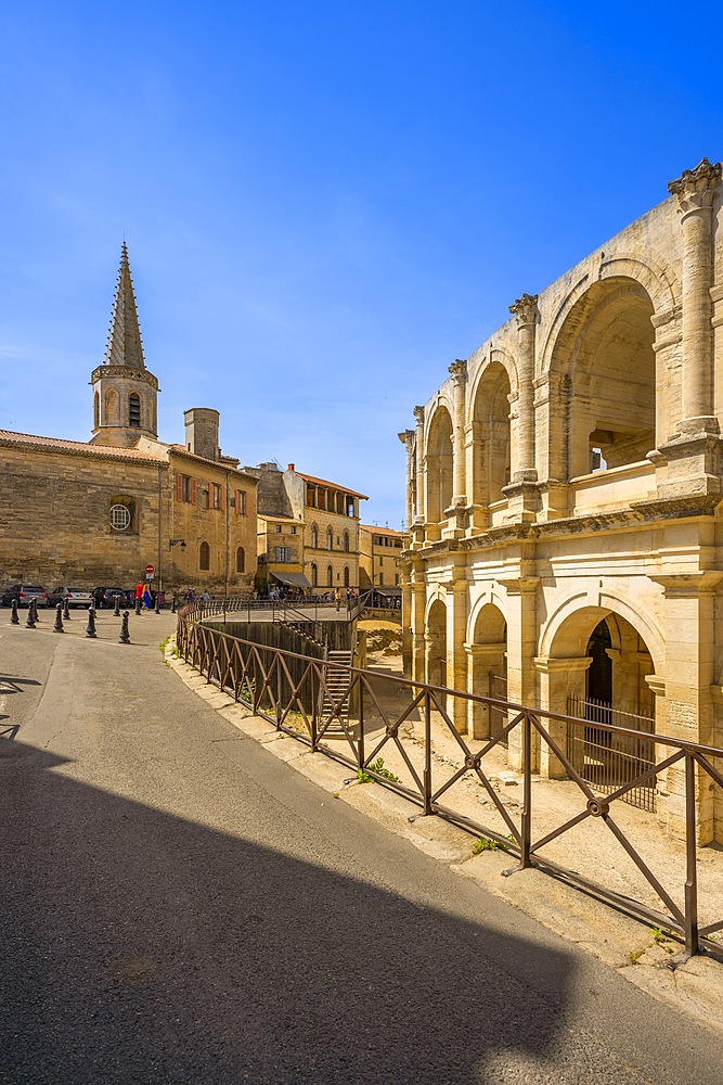 Roman Amphitheatre, Arles, Provence-Alpes-Côte d'Azur, Bouches-du-Rhône, Arles-Crau-Camargue-Montagnette, Camargue, France