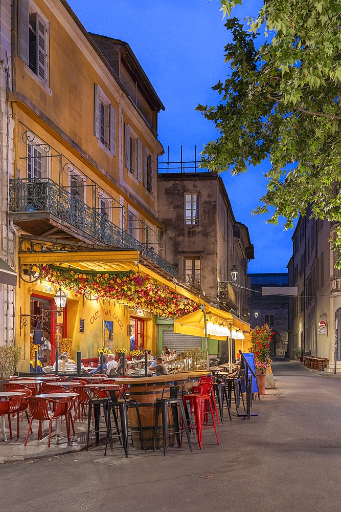 Cafe Van Gogh, Arles, Provence-Alpes-Côte d'Azur, Bouches-du-Rhône, Arles-Crau-Camargue-Montagnette, Camargue, France