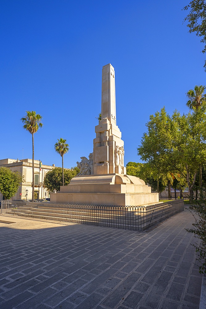 Monument to the fallen, Martina Franca, Taranto, Apulia, Italy