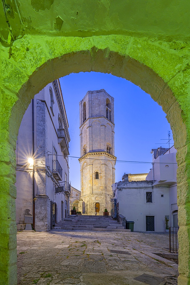 Octagonal bell tower, Monte Sant'Angelo, Foggia, Apulia, Italy