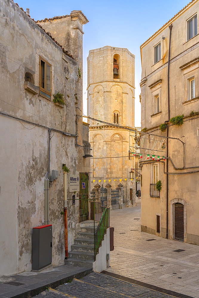 Octagonal bell tower, Monte Sant'Angelo, Foggia, Apulia, Italy