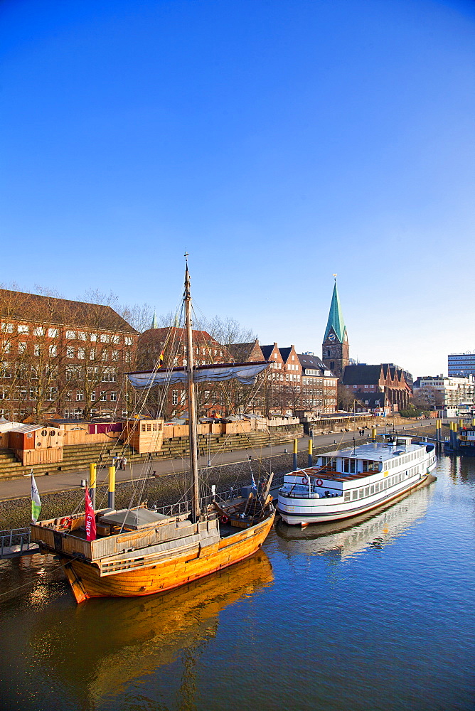 Weser River, Bremen, Germany, Europe