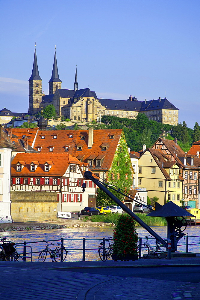 Surroundings of the old slaughterhouse, Bamberg, UNESCO World Heritage Site, Bavaria, Germany, Europe