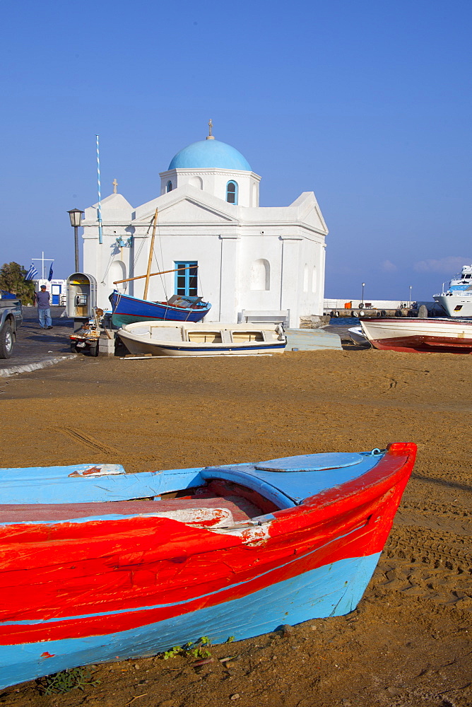 The port, Mykonos, Cyclades, South Aegean, Greek Islands, Greece, Europe