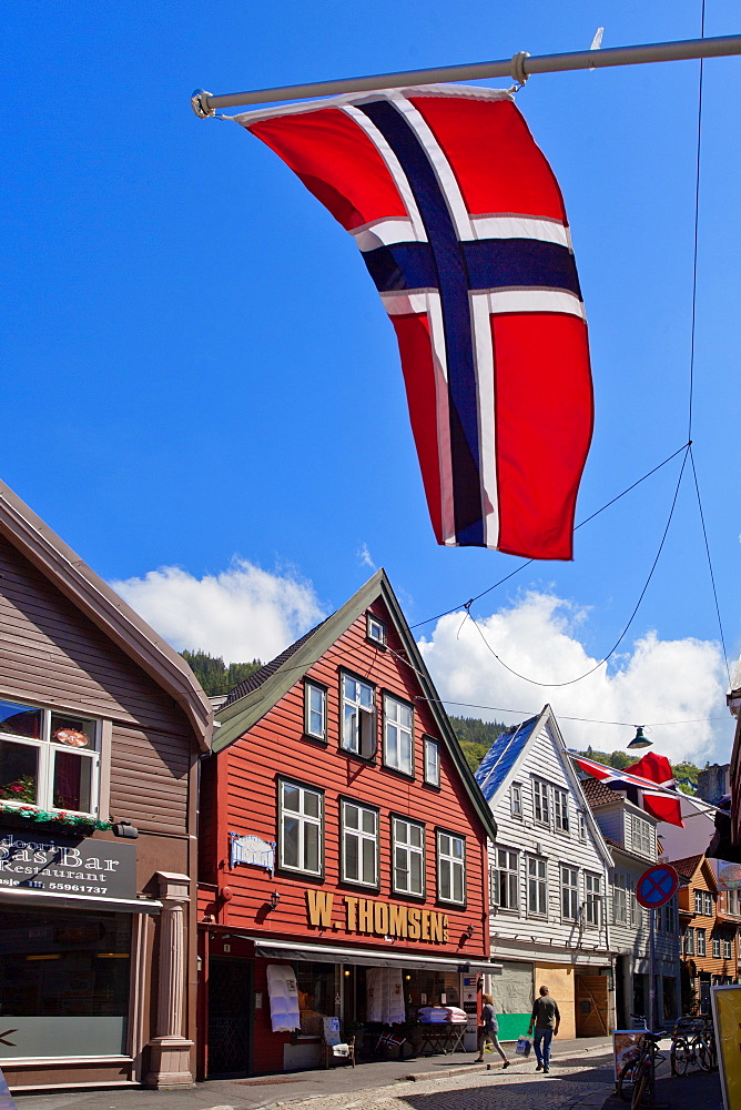 Cong Oskar Gate, Bergen, Norway, Scandinavia, Europe