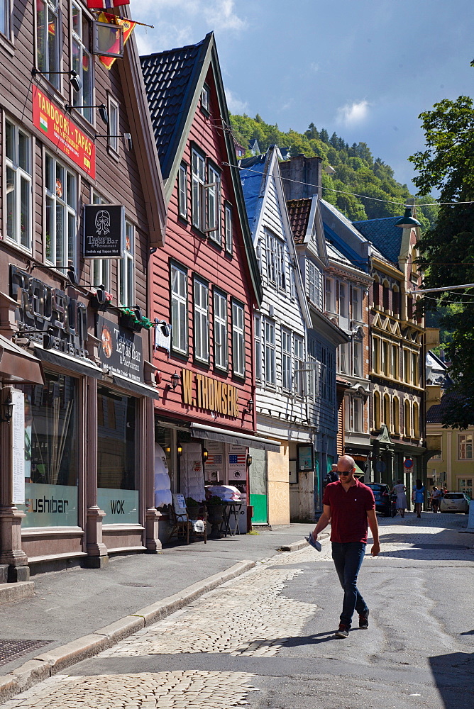 Cong Oskar Gate, Bergen, Norway, Scandinavia, Europe