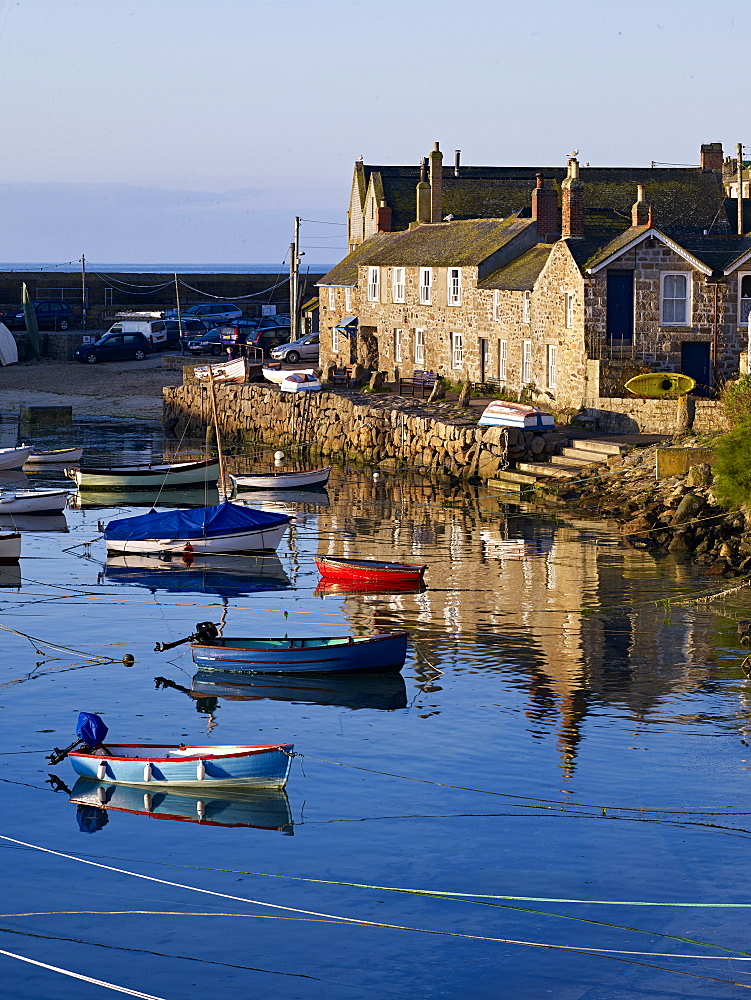 The picturesque fishing village of Mousehole, Cornwall, England, United Kingdom, Europe