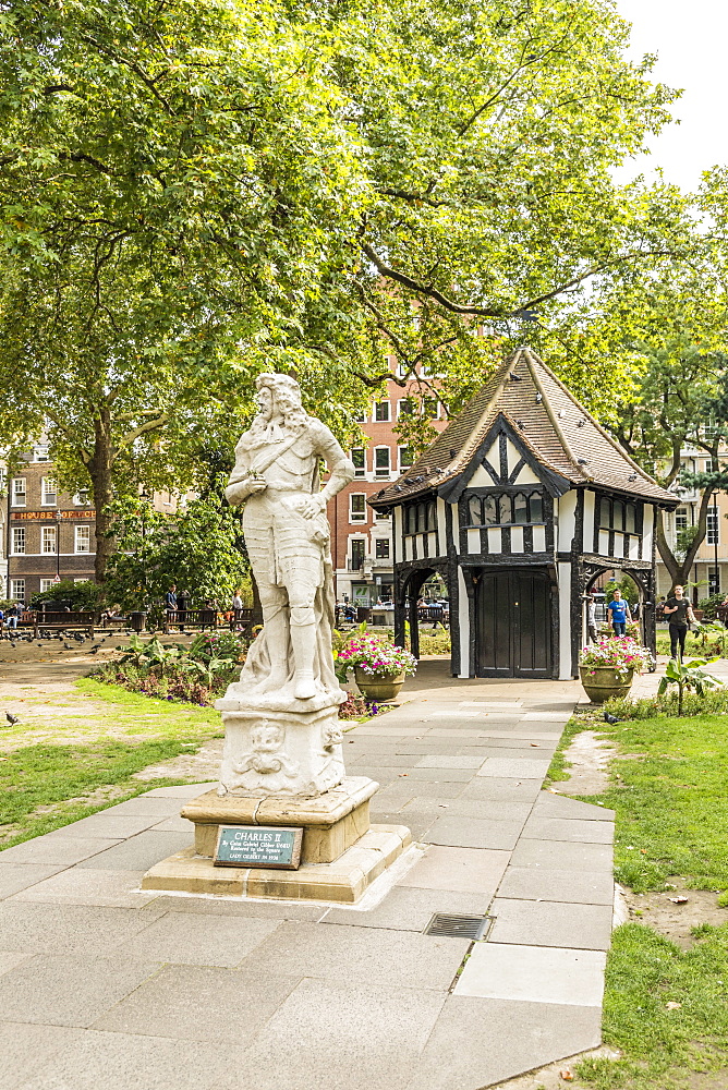 A lodge in Soho Square, London, England, United Kingdom, Europe