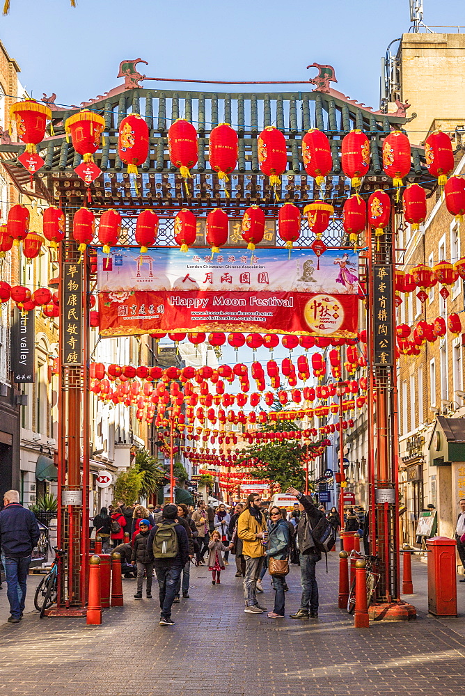 Gerrard Street in Chinatown, London, England, United Kingdom, Europe