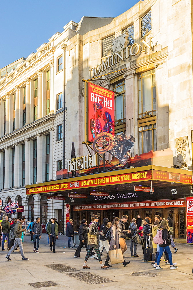 The Dominion Theatre on Tottenham Court Road, London, England, United Kingdom, Europe