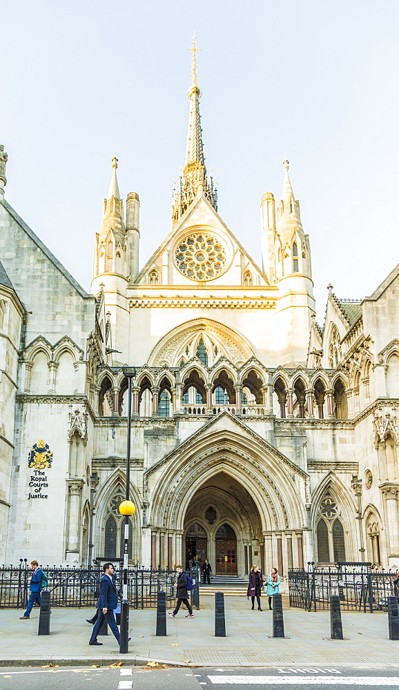 The Royal Courts of Justice in London, England, United Kingdom, Europe