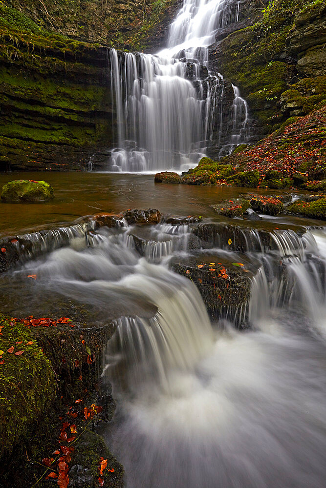 Scalebor Force waterfall in the Yorkshire Dales, North Yorkshire, England, United Kingdom, Europe