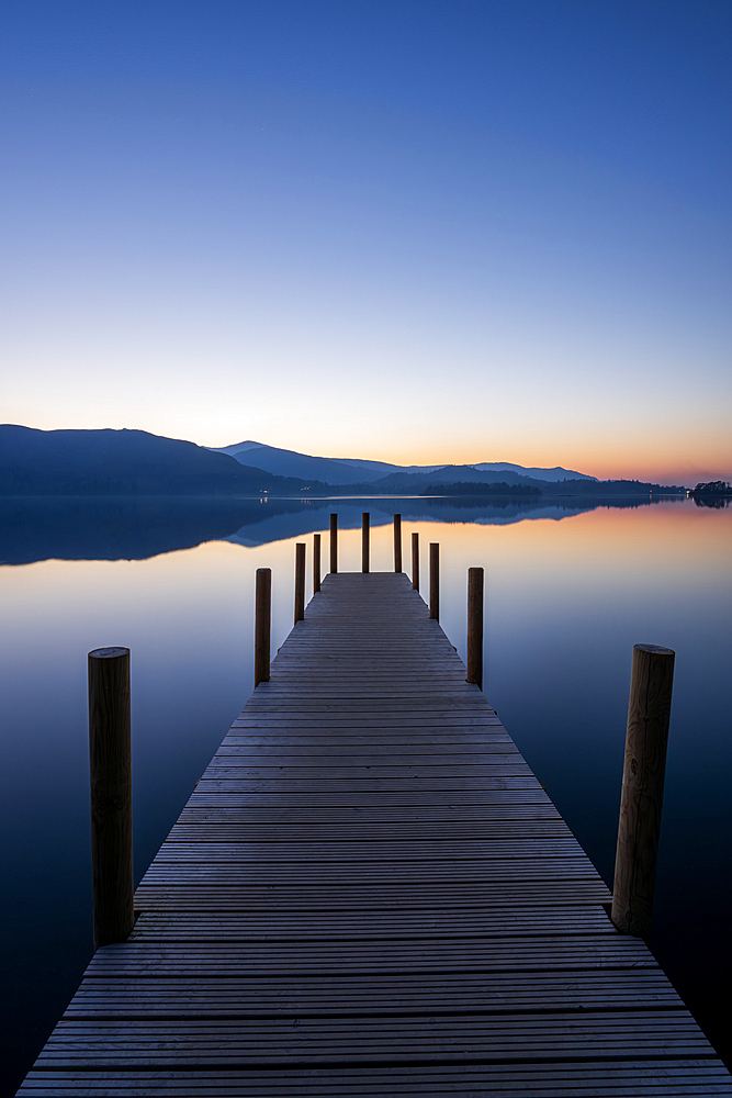 Ashness Jetty , Derwentwater, Lake District National Park, UNESCO World Heritage Site, Cumbria