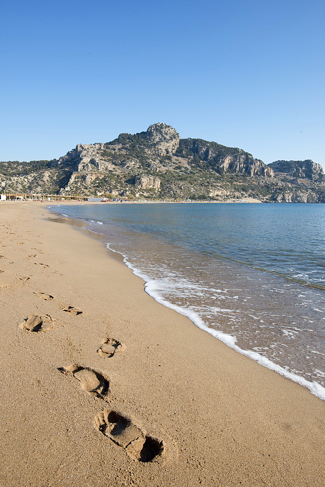 Tsambika Beach, Rhodes, Dodecanese, Greek Islands, Greece, Europe