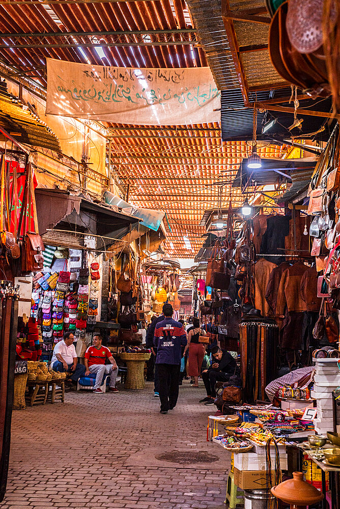 Shop in the souk, Medina, Marrakech, Morocco, North Africa, Africa