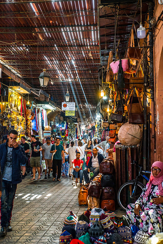 Shop in the souk, Medina, Marrakech, Morocco, North Africa, Africa