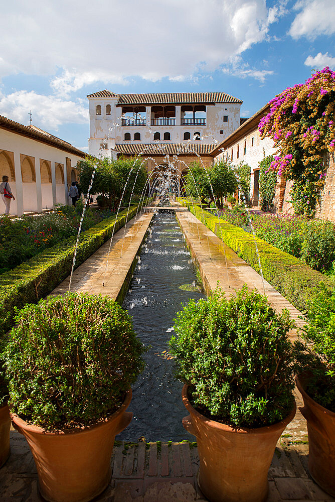 Generalife, Alhambra, UNESCO World Heritage Site, Granada, Andalucia, Spain, Europe