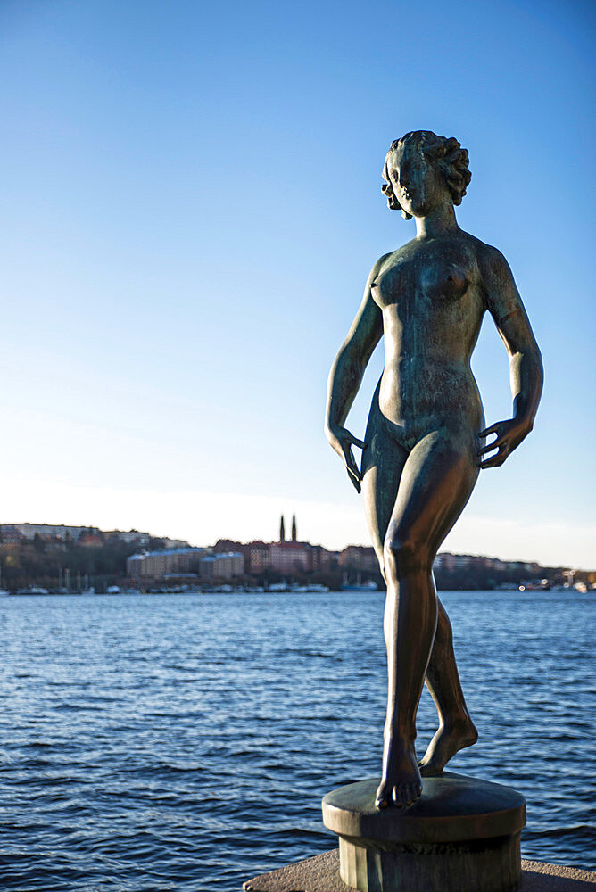 Dansen statue by Carl Eldh, City Hall Park, Stockholm, Sweden, Scandinavia, Europe