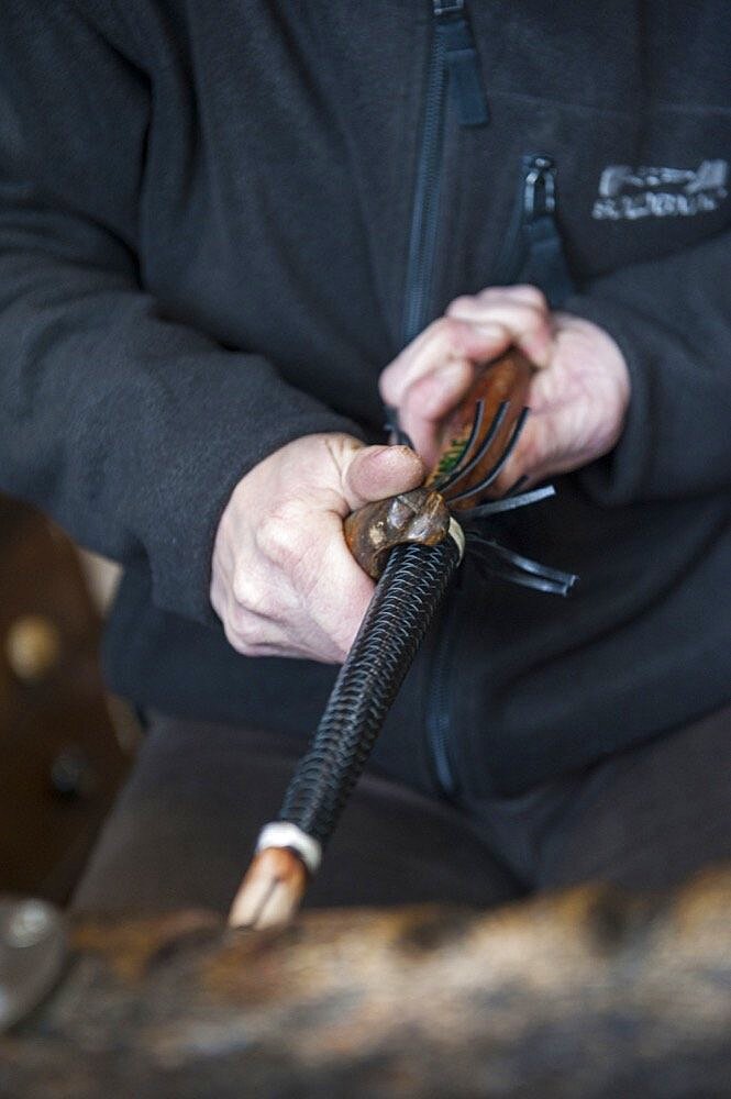 Makila making in Larressore.