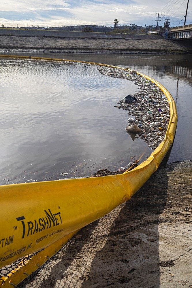 Garbage Boom along Ballona Creek