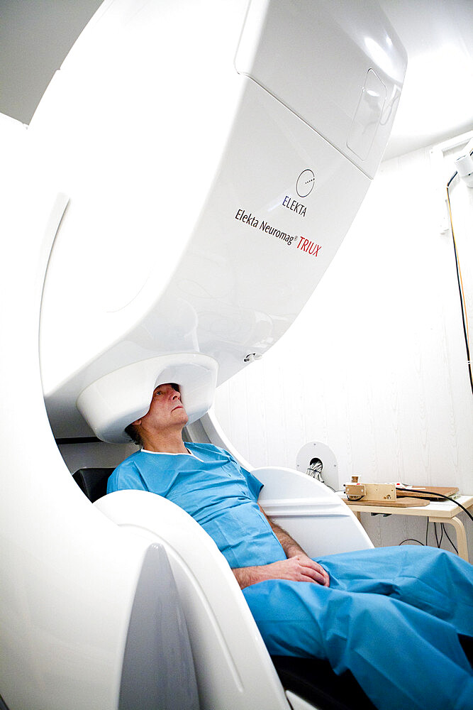 Reportage at the Neuroimaging research centre in Pitie Salpetriere hospital in Paris, France