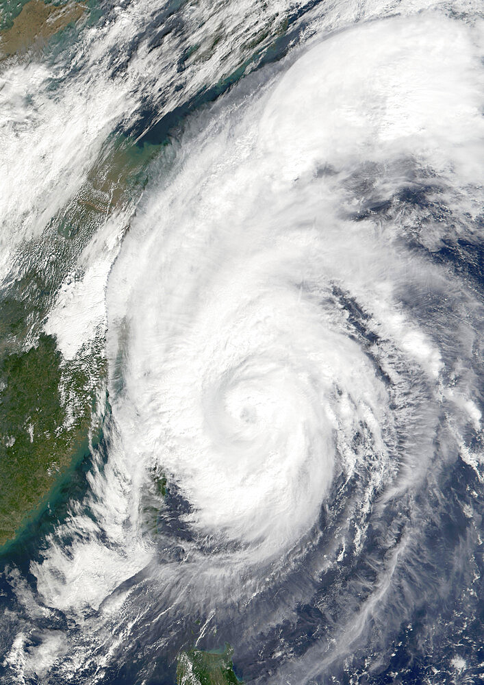 Typhoon Haiyan, Western Pacific, In 2001, True Colour Satellite Image