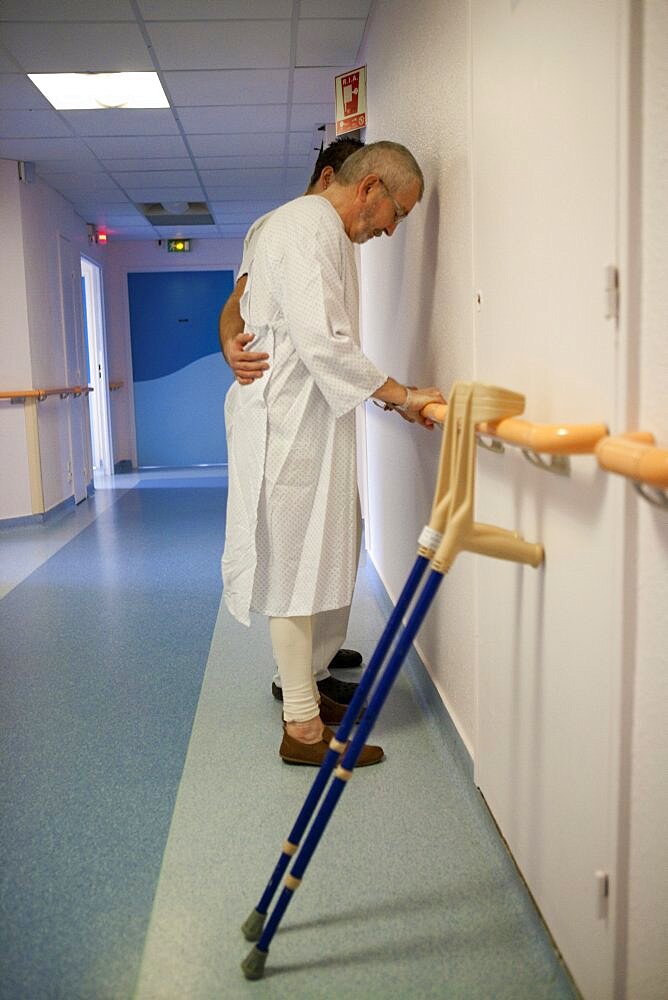 Mature Patient Receiving Physical Therapy