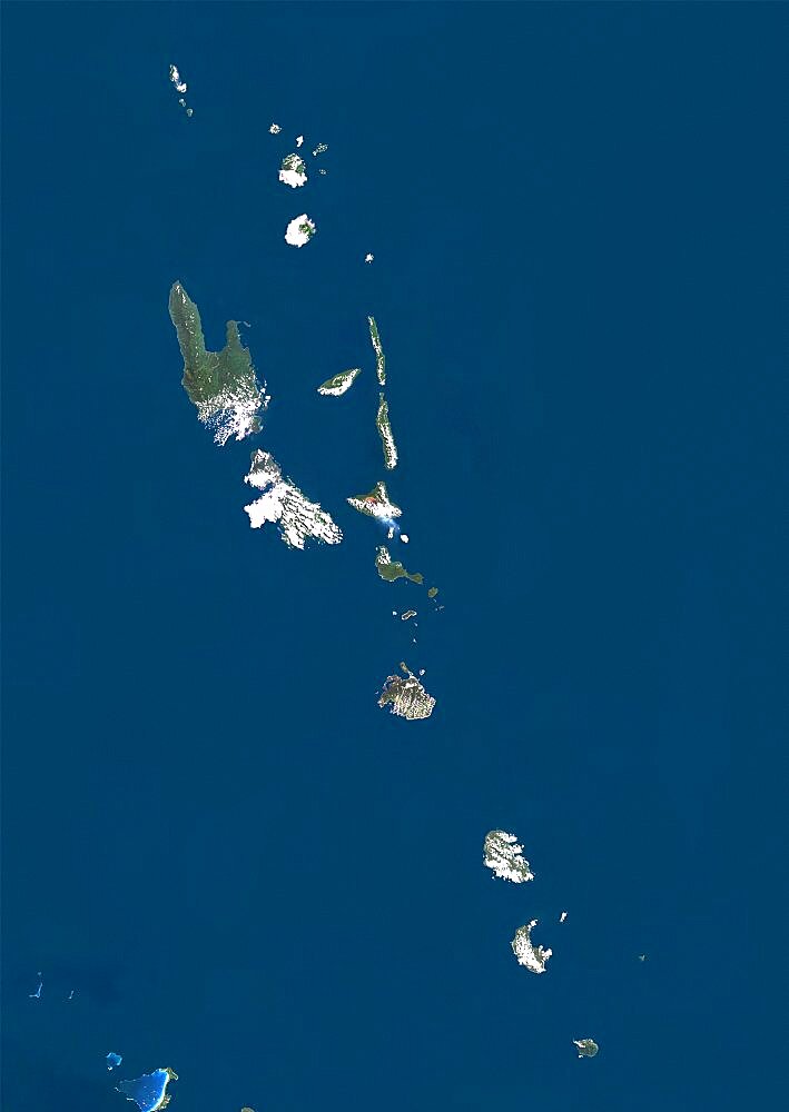 Vanuatu, True Colour Satellite Image