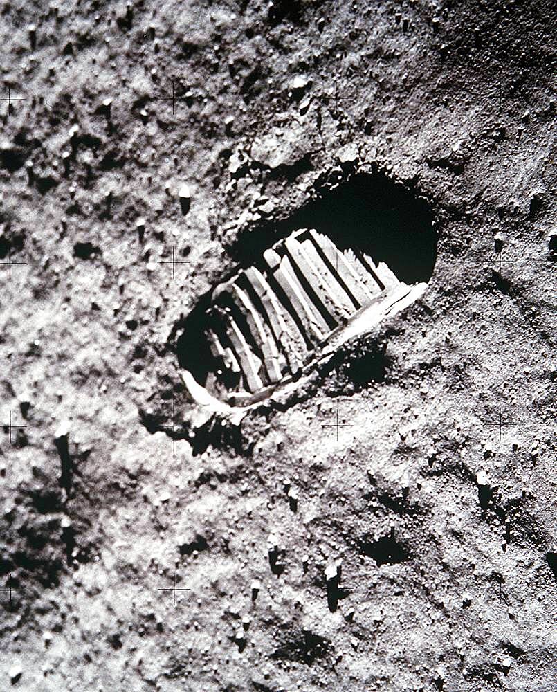 Apollo 11 Footprint on the Moon