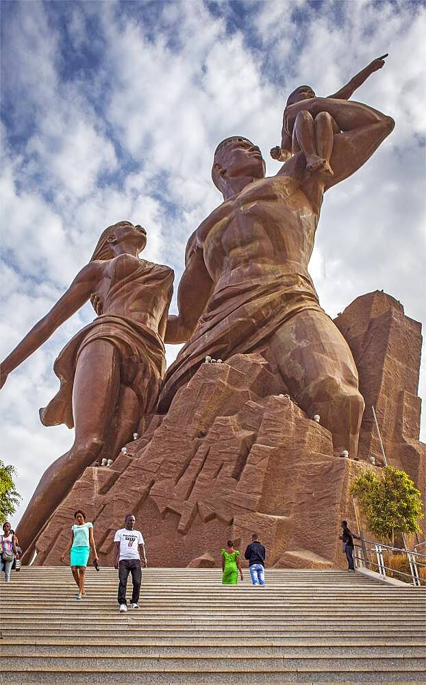 African Renaissance Monument, Dakar, Senegal. April 4, 2010. Sculptor, Pierre Goudiaby.