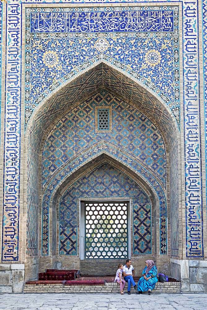 Courtyard of Tilla-Kari Madrasa, Registan, Samarkand, Uzbekistan