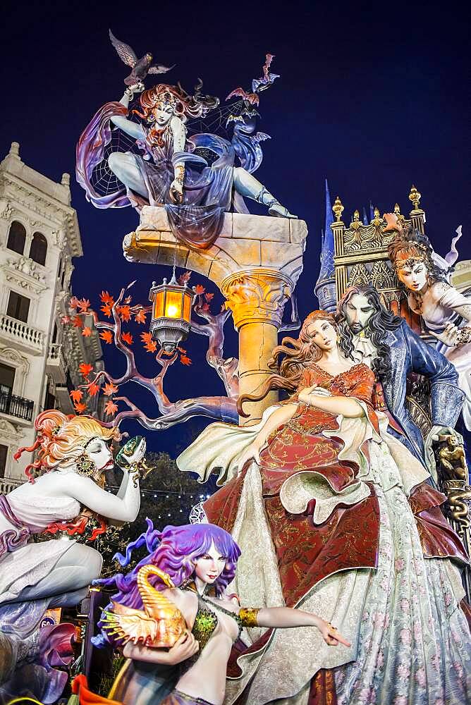 Falla Maestro Gozalbo-Conde Altea, Fallas festival,Valencia,Spain