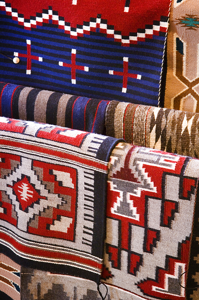 Navajo blankets at Hubbell Trading Post National Historic Site, Arizona.