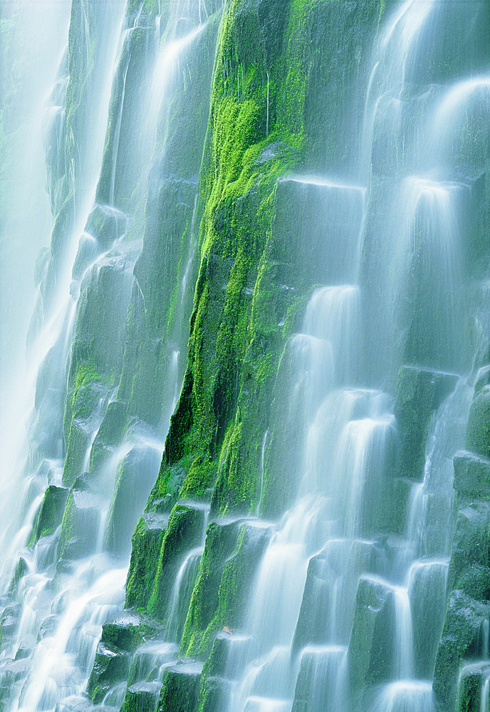 Lower Proxy Falls, Three Sisters Wilderness, Cascade Mountains, Oregon.