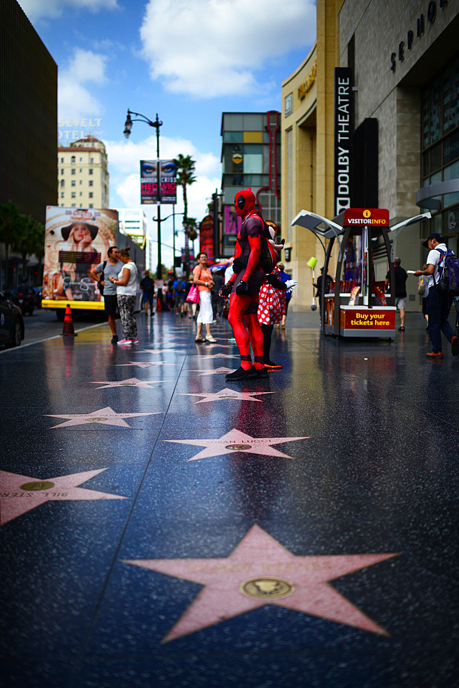 Hollywood Walk of Fame in Los Angeles, California.