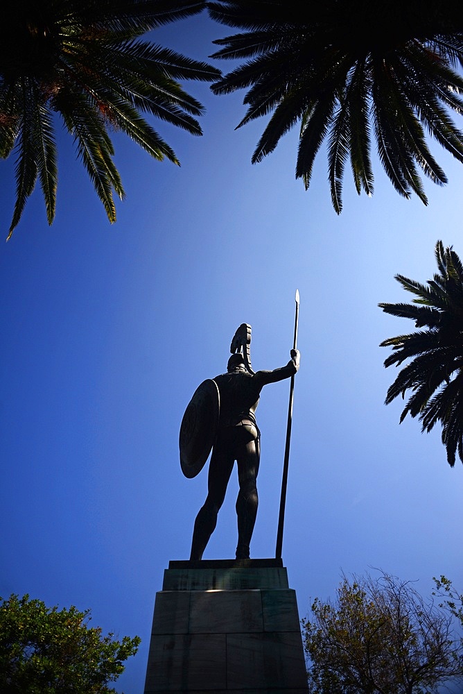 Achilles statue at The Achilleion Palace in Village of Gastouri (Sisi's beloved Greek summer palace), Corfu, Greece