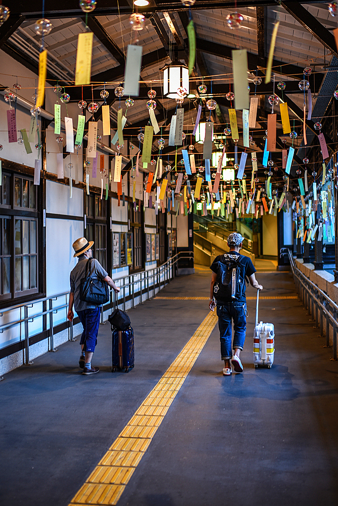 Cable car station in Koyasan (Mount K?ya), huge temple settlement in Wakayama Prefecture to the south of Osaka.