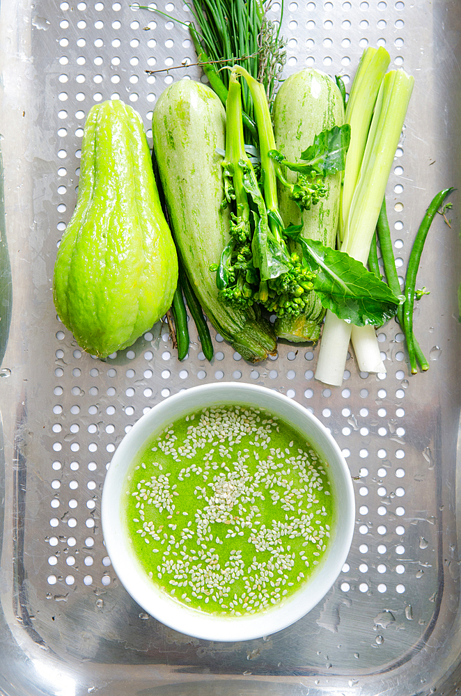 soup of green vegetables