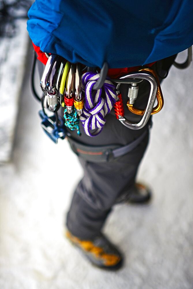 Ice Climbing in Pyha, Lapland, Finland