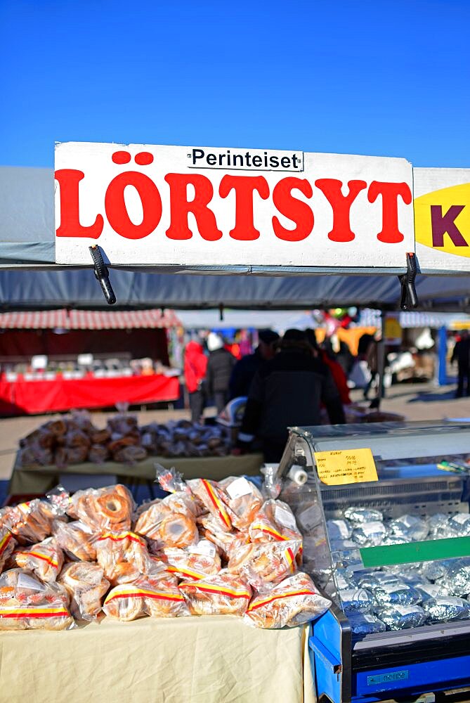 Street Market in Rovaniemi, Lapland, Finland