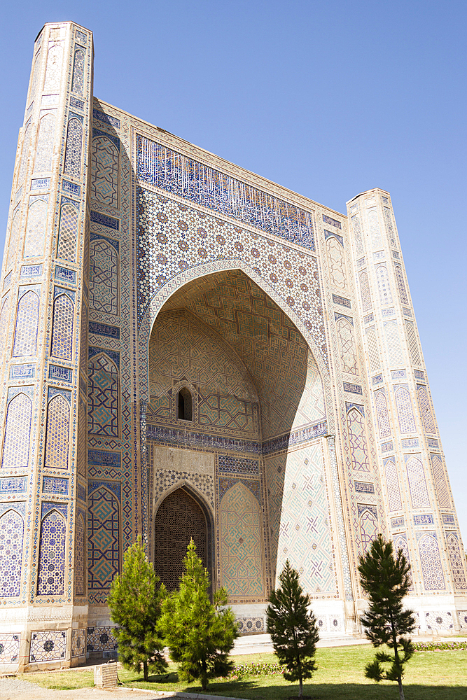 Bibi Khanym Mosque, also known as Bibi Khanum Mosque, Samarkand, Uzbekistan